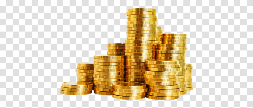 Coins Money Image Gold Coins Background, Treasure, Text, Number, Symbol Transparent Png