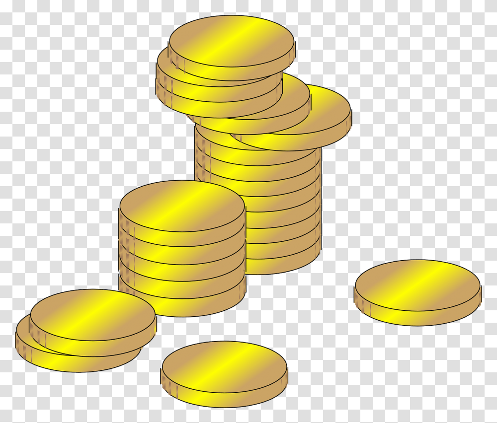 Coins Money Profit Wealth Financial Gold Euro Coins Money Clip Art, Treasure, Lighting, Medication, Pin Transparent Png