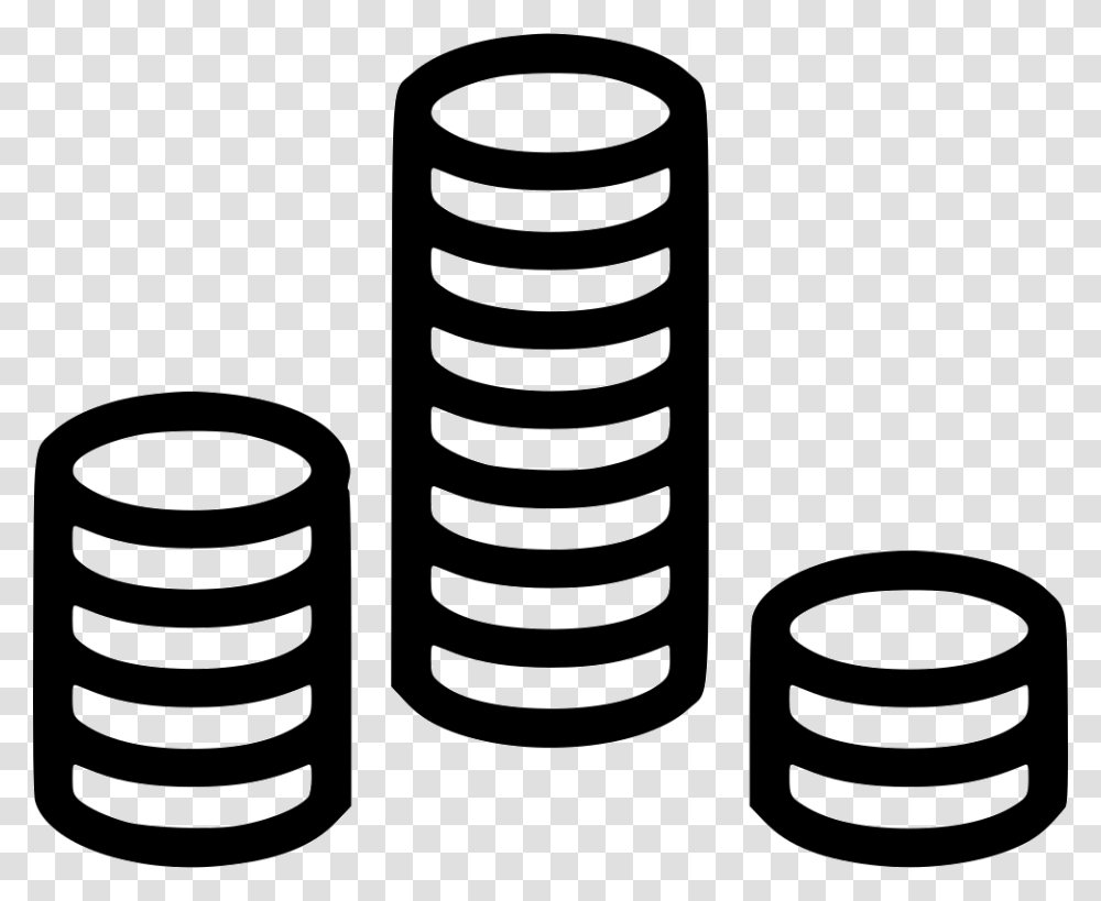 Coins Penny Chips Icon Free Download, Spiral, Coil, Cylinder Transparent Png
