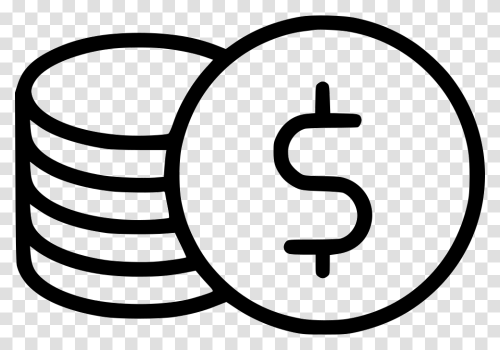 Coins Stack Dollar Sign Circle, Number, Rug Transparent Png