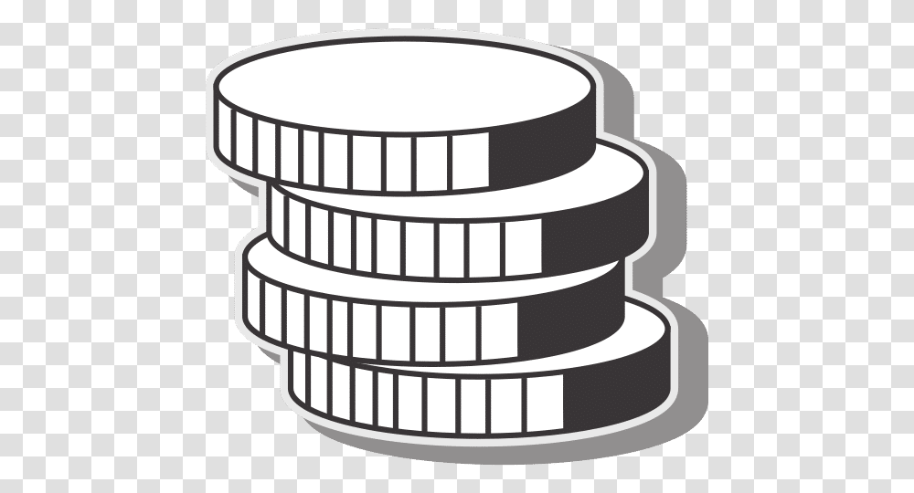 Coins Stack Of Icon, Crib, Furniture, Cylinder, Wedding Cake Transparent Png