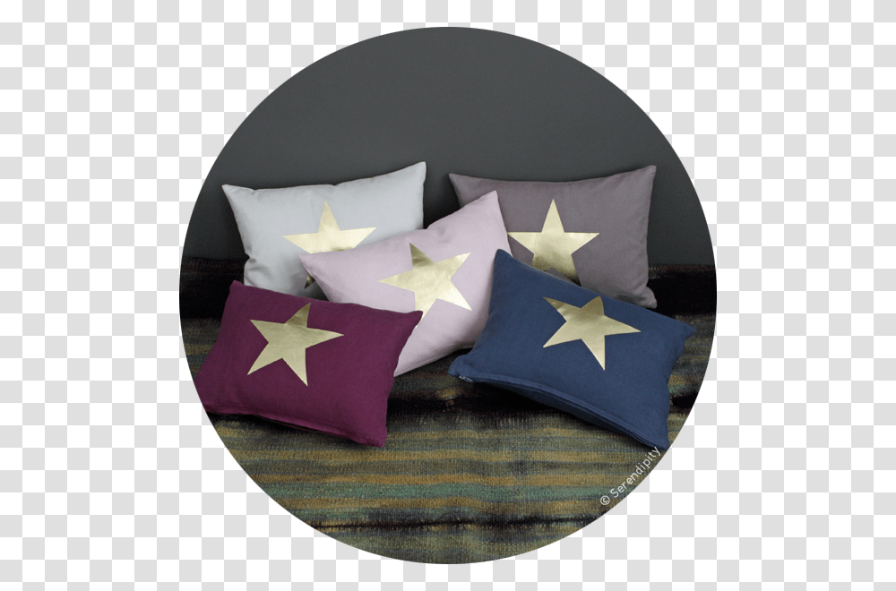 Cojines Estrella Dorada Serendipity Cushion, Star Symbol, Tent Transparent Png
