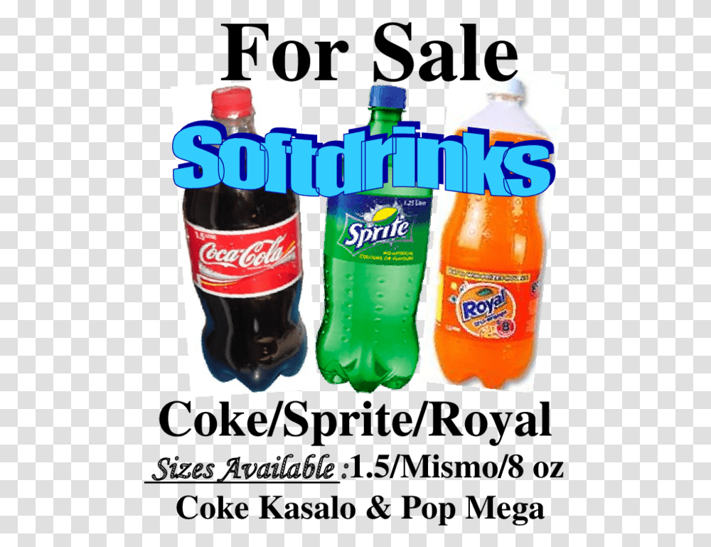Coke Royal Sprite Mismo, Beverage, Drink, Soda, Pop Bottle Transparent Png