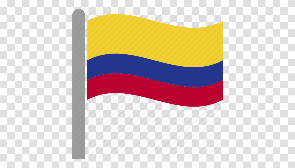 Col Colombia Colombian Country Flag Pole Waving Icon, Label, Logo Transparent Png