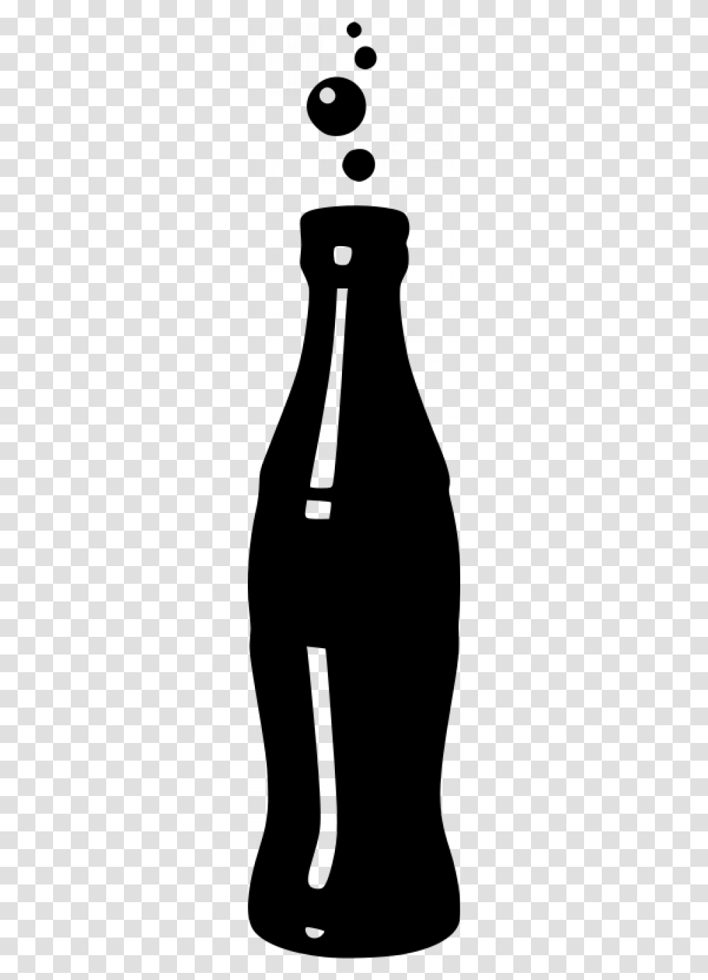 Cola Bottle Silhouettes Clip Art Bottle And Soda, Gray, World Of Warcraft Transparent Png