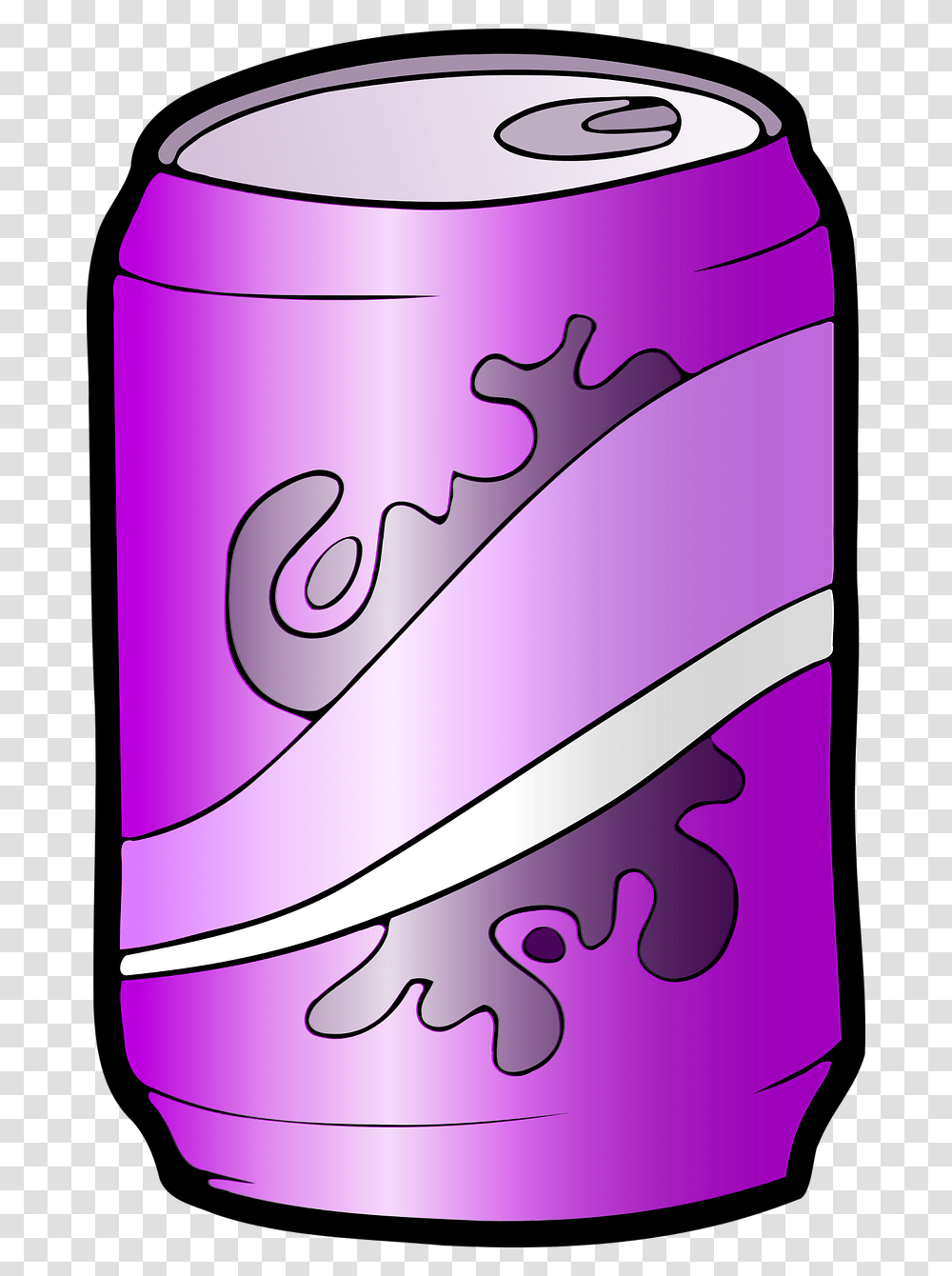 Cola Drink Junk Food Pop Refreshment Soda Purple Soda Can, Bottle, Label Transparent Png