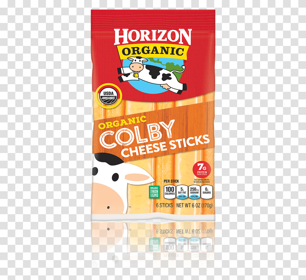 Colby Cheese Sticks Horizon Organic Milk, Advertisement, Poster, Flyer, Paper Transparent Png