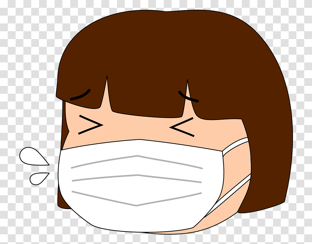 Cold Mask Facial Vektor Orang Pake Masker, Outdoors, Nature, Label, Text Transparent Png