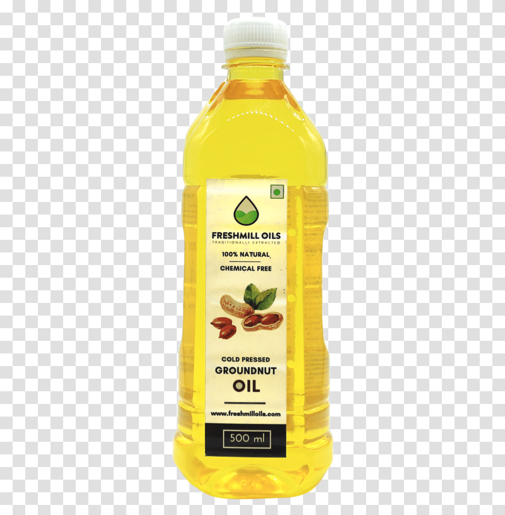 Cold Pressed Groundnut Oil, Food, Bottle, Plant, Beverage Transparent Png
