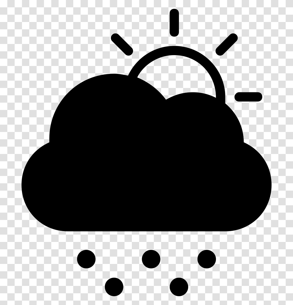 Cold Stormy Day Weather Symbol Of Dark Cloud Hiding Cloud With Lightning Drawing, Plant, Fruit, Food, Stencil Transparent Png