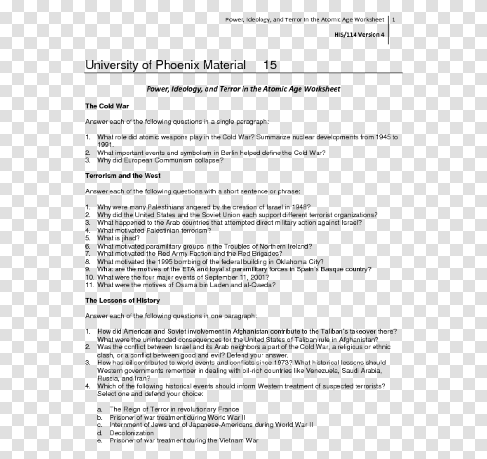 Cold War Essay Questions Answers Organizational Behaviour Assignment 2 Questions, Gray, World Of Warcraft Transparent Png