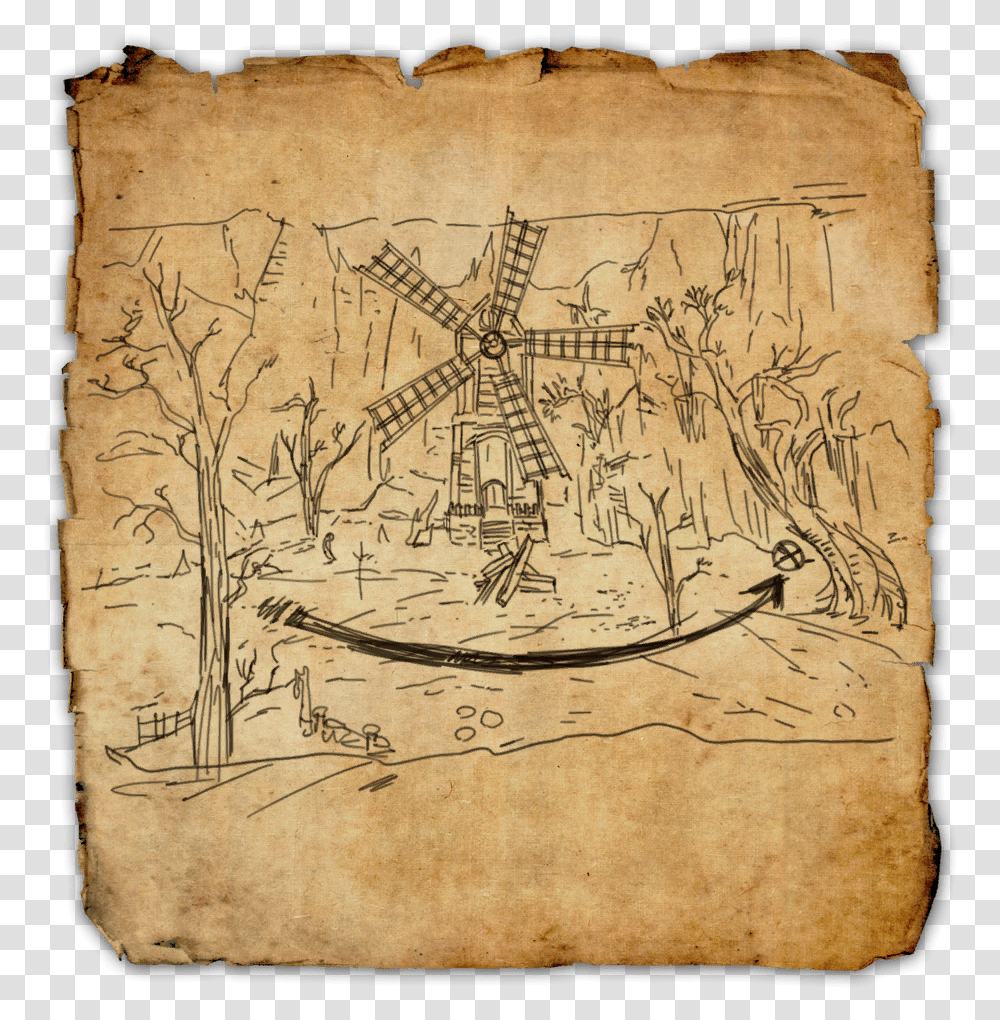 Coldharbour World Boss Locations Coldharbour Skyshards Treasure Map, Soil, Scroll Transparent Png