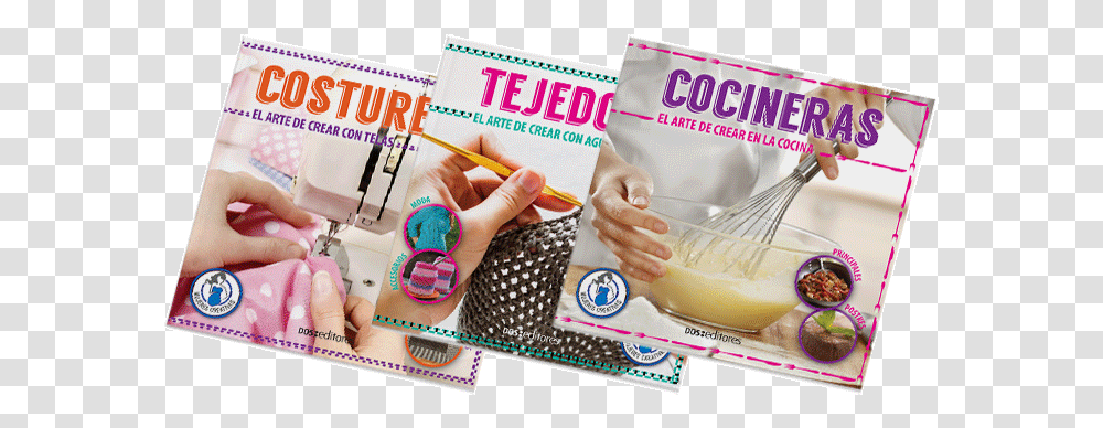 Coleccin Mujeres Creativas Baby Food, Advertisement, Poster, Dessert, Person Transparent Png