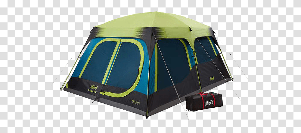Coleman 10 Person Dark Room Tent, Camping, Mountain Tent, Leisure Activities, Slope Transparent Png