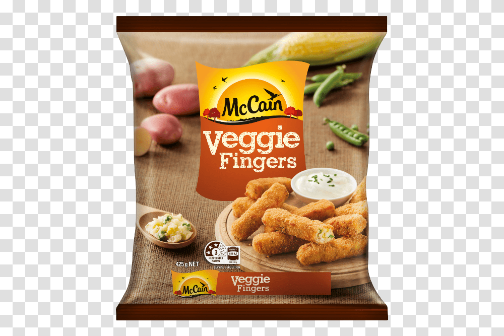 Coles Veggie Fingers, Nuggets, Fried Chicken, Food Transparent Png
