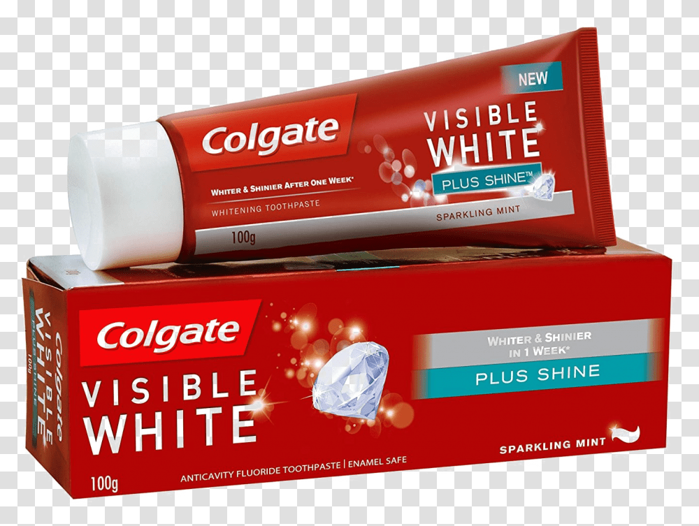 Colgate Download Image Colgate Visible White Toothpaste, Box Transparent Png