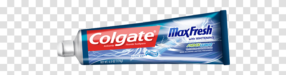 Colgate Max Fresh Shockwave Packshot Lg, Toothpaste, Word Transparent Png