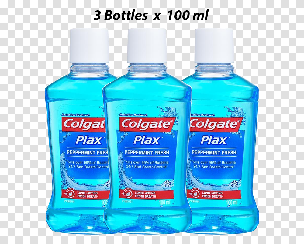 Colgate Plax Peppermint Mouthwash Size, Bottle, Cosmetics, Aftershave Transparent Png