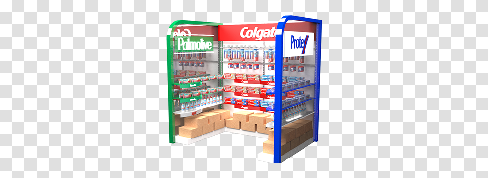 Colgate Projects Photos Videos Logos Illustrations And Shelf, Furniture, Shop, Machine, Kiosk Transparent Png