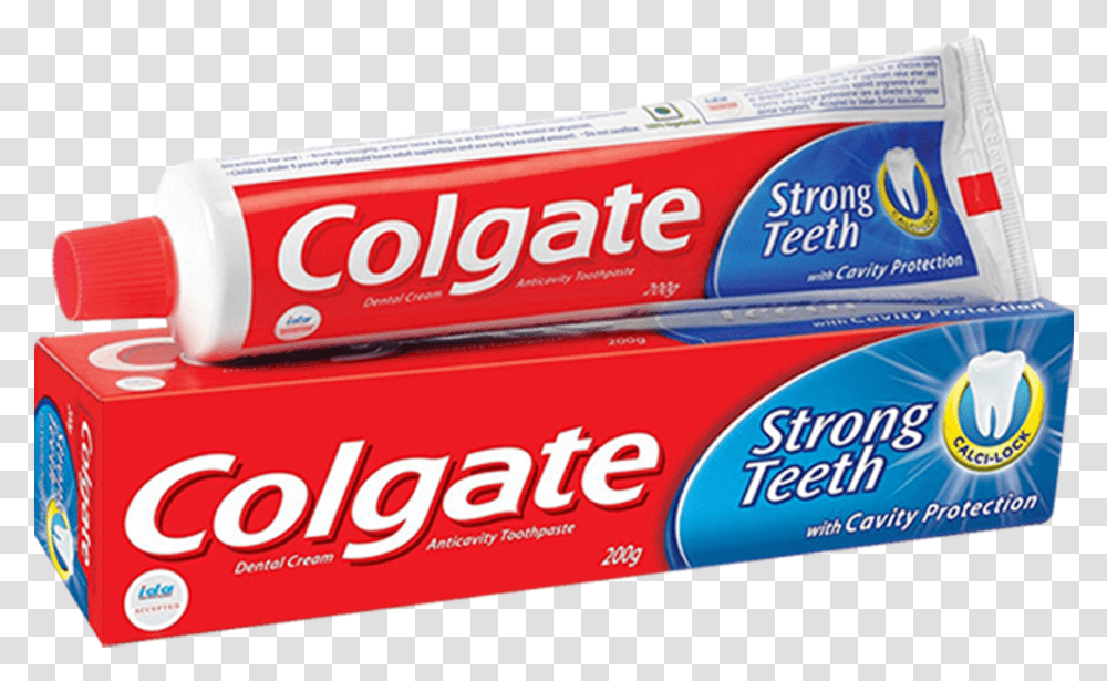 Colgate Strong Teeth Tooth Paste 100gm Colgate, Toothpaste, Potted Plant, Vase, Jar Transparent Png
