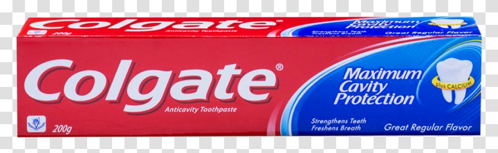 Colgate Tooth Paste Maximum Cavity Protection 200 Gm Colgate, Gum, Toothpaste, Word Transparent Png