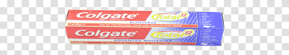 Colgate Total 12 Clean Mint Toothpaste 95g Sparkler, Gum, Plastic Wrap Transparent Png