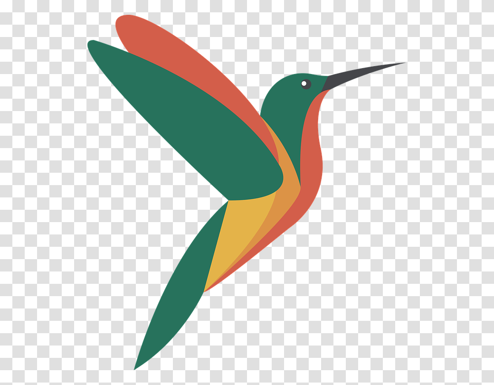 Colibr Ave Emoticon Animales Verde Rojo Amarillo Hummingbird, Beak Transparent Png