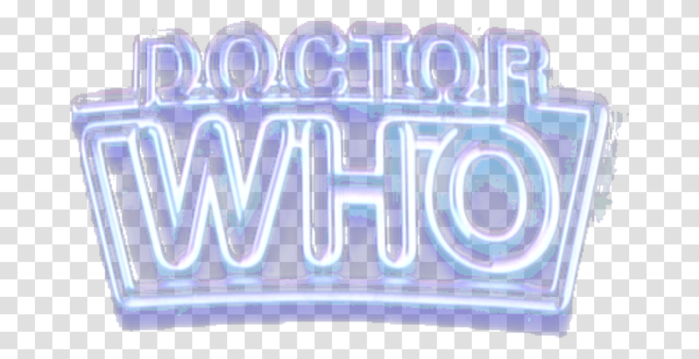 Colin Baker Logo Doctor Who 6th Doctor Logo, Neon, Light, Meal, Food Transparent Png