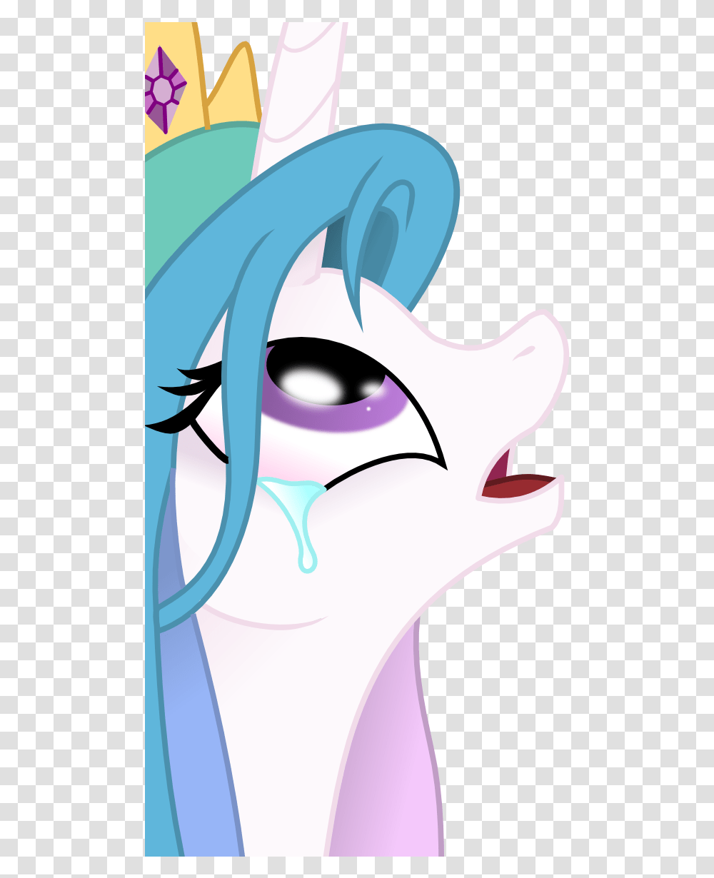 Collaboration Comic Book Crying Pony Princess Vector Princess Celestia Face, Manga, Comics Transparent Png