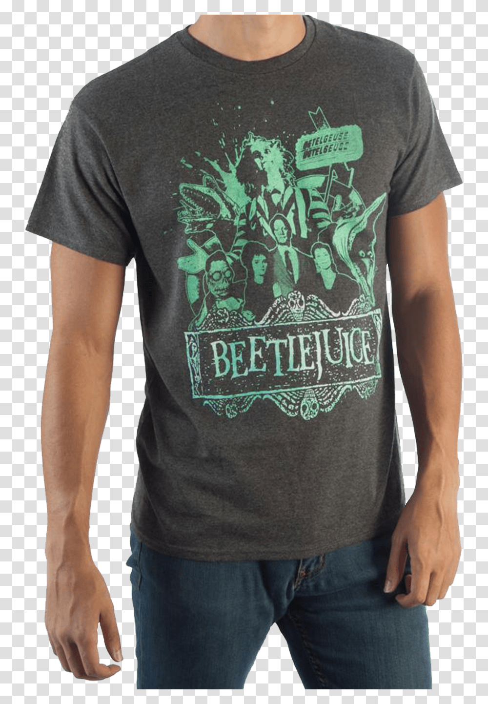 Collage Beetlejuice T Shirt Men's Beetlejuice T Shirt, Apparel, T-Shirt, Person Transparent Png
