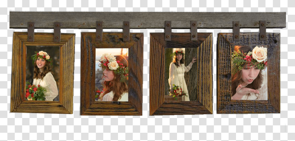Collage Frame Image File, Person, Plant, Wood, Flower Transparent Png