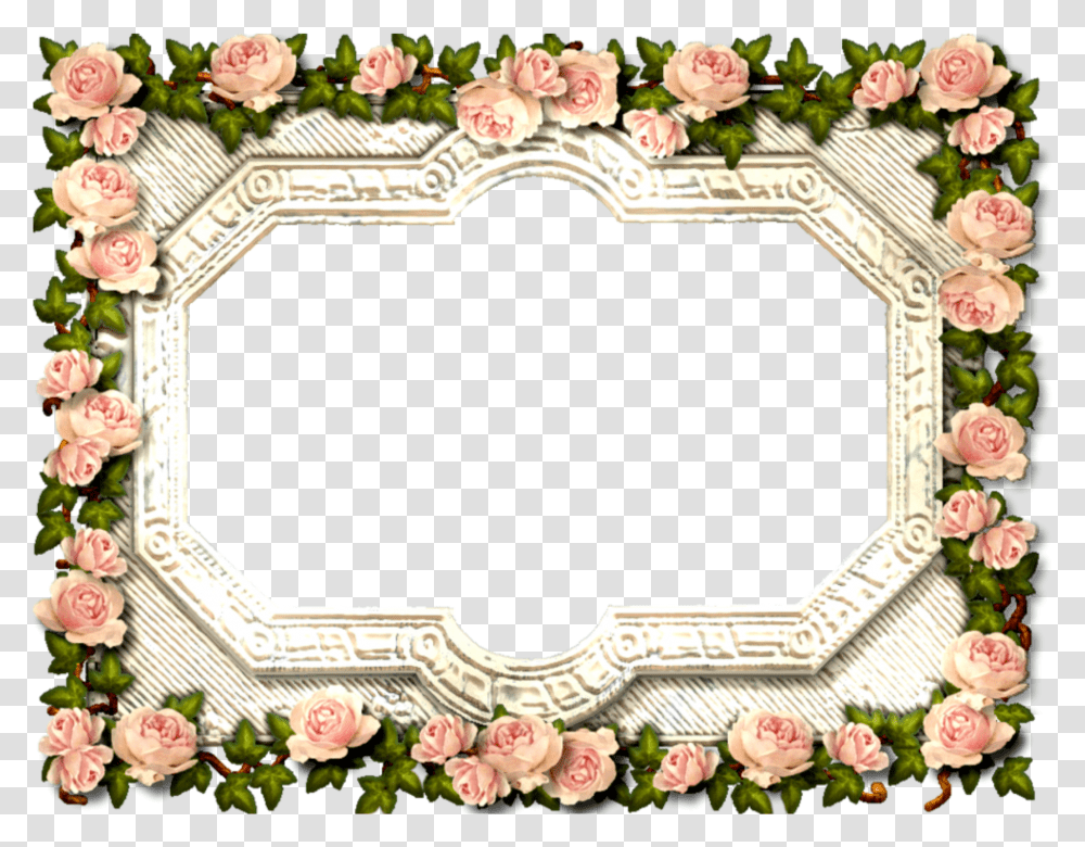 Collage Maker Picsart Floral Wreath Frames Clip Rose Frame Transparent Png