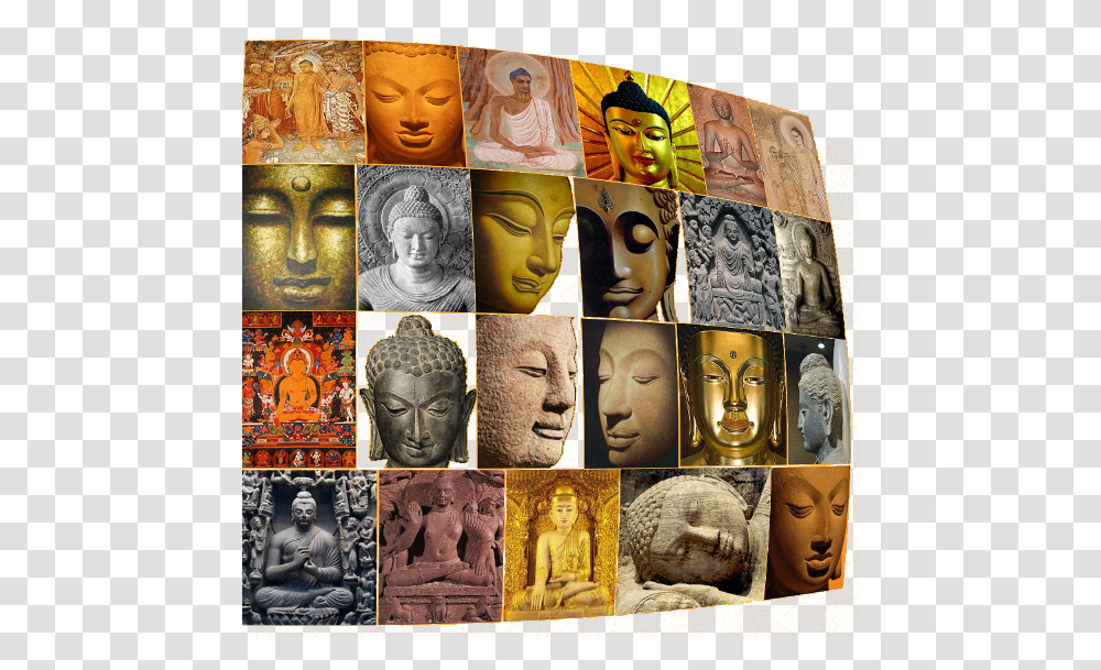 Collage Of Buddhism, Architecture, Building, Person, Poster Transparent Png