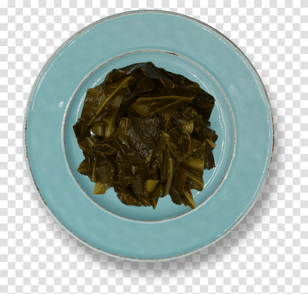 Collard Greens Saccharina Japonica, Dish, Meal, Food, Pottery Transparent Png