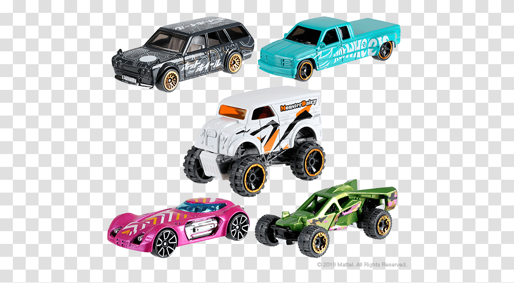 Collect In Bulk Hot Wheels 2019 5 Packs News Mattel Synthetic Rubber, Machine, Tire, Spoke, Car Transparent Png