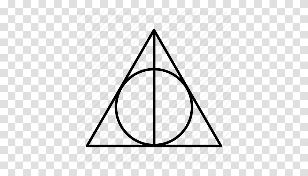 Collection Deathly Hallows Final Harry Potter Icon, Triangle Transparent Png