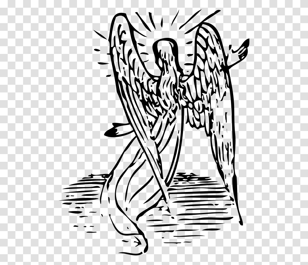 Collection Of Angel Halo Drawings Angel Clipart, Bird, Animal, Archangel, Statue Transparent Png