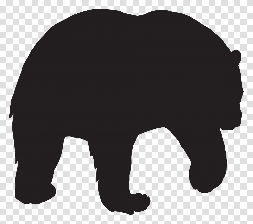 Силуэт белого медведя
