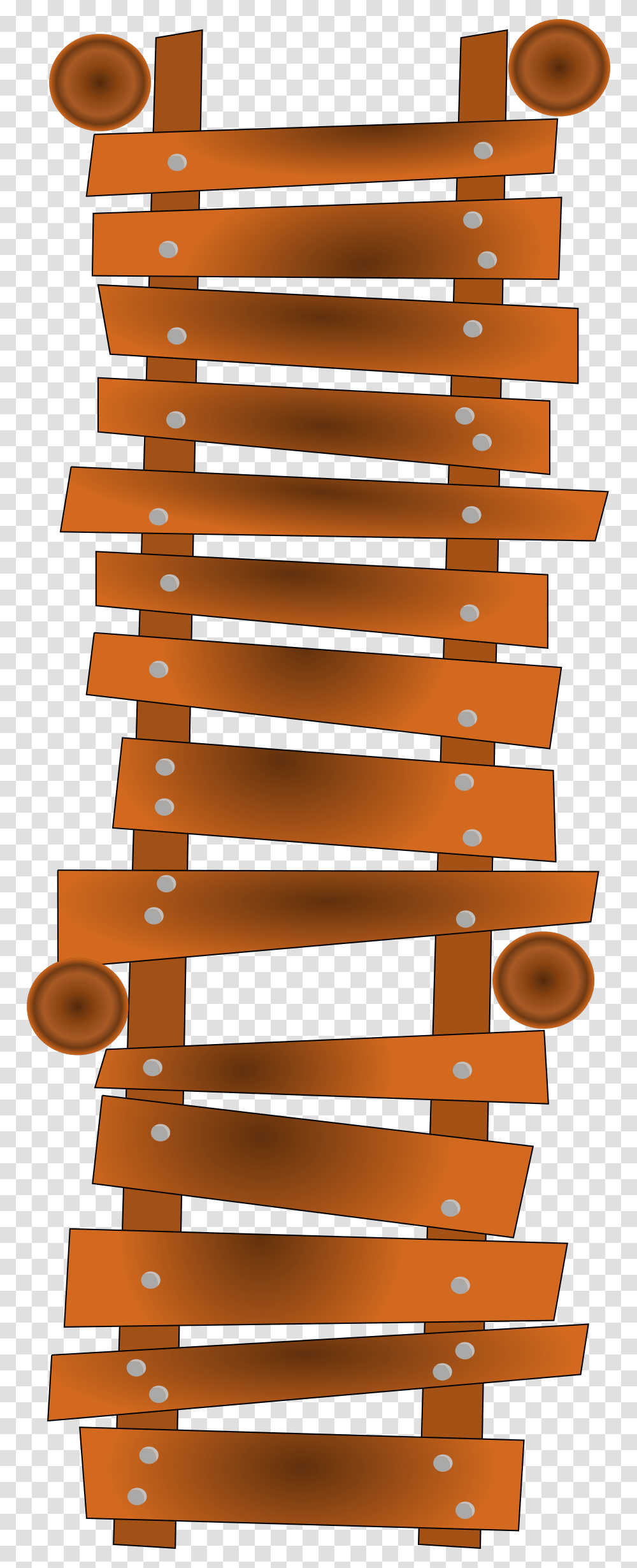 Collection Of Bridge Cute Ladder Clipart, Furniture, Wood, Staircase, Cabinet Transparent Png