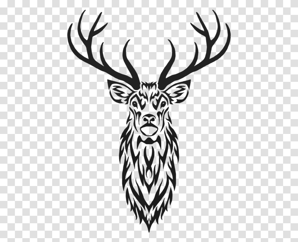 Collection Of Buck Download Tribal Stag, Elk, Deer, Wildlife, Mammal Transparent Png