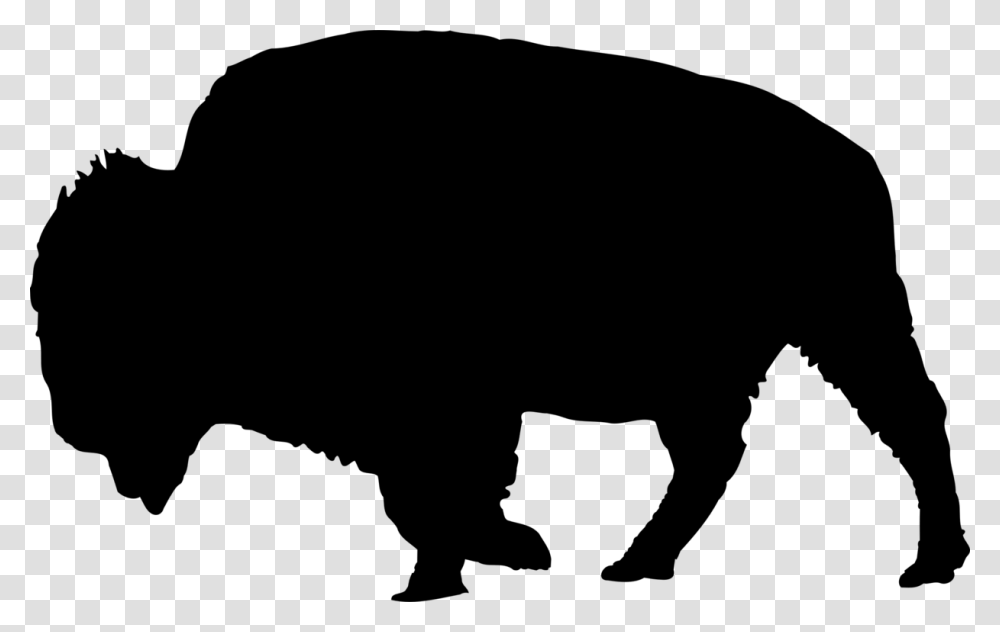 Collection Of Buffalo Silhouette Clip Art Free Download Them, Gray, World Of Warcraft Transparent Png
