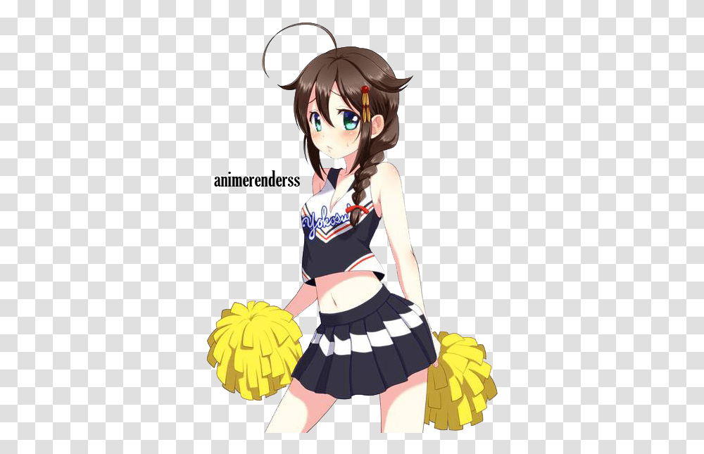Collection Of Cheerleader Cute Anime Girl Cheerleader Anime Cheerleader Render, Skirt, Clothing, Apparel, Female Transparent Png