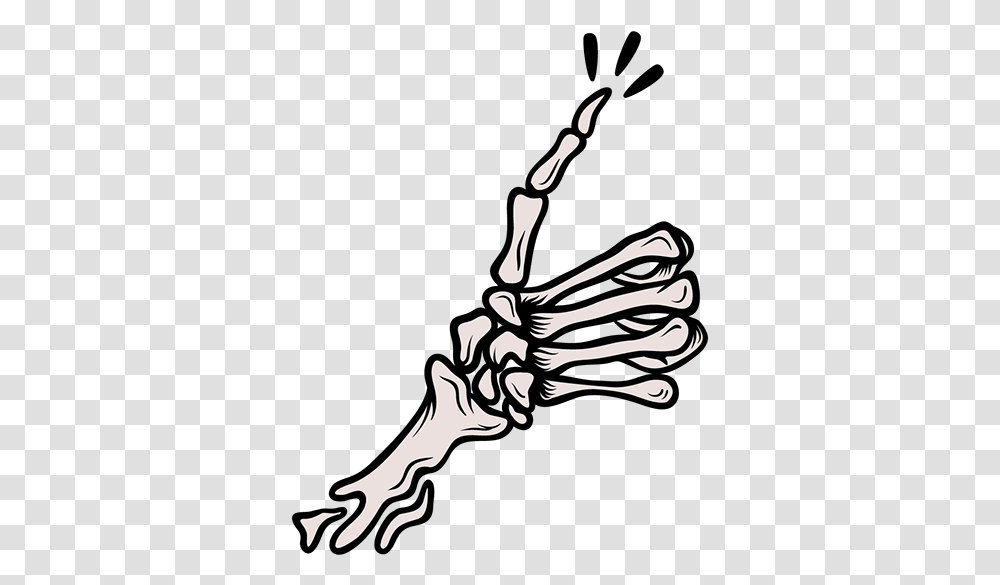 Collection Of Drawing Skeleton Hand Thumbs Up, Acrobatic, Stencil, Dance, Silhouette Transparent Png