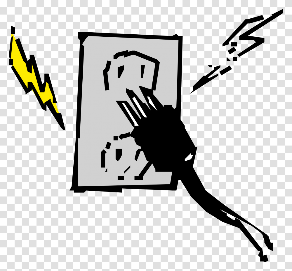 Collection Of Electricity Electricity Clipart, Number, Blackbird Transparent Png