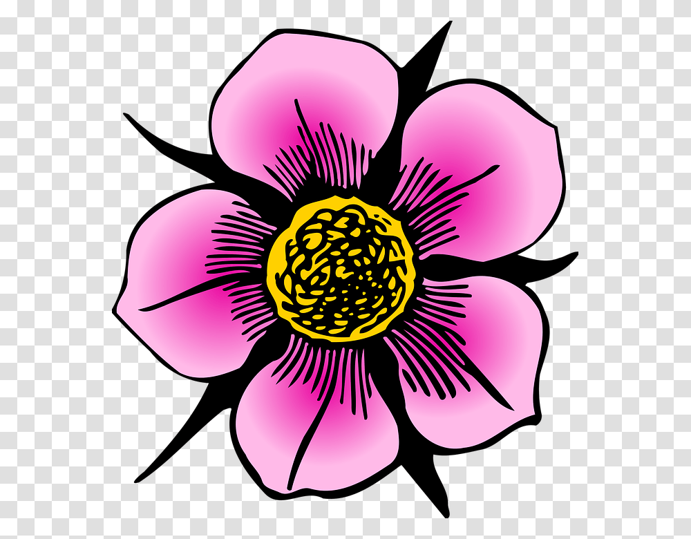 Collection Of Flower Petal Clipart Strawberry Flower Clip Art, Plant, Blossom, Purple, Pollen Transparent Png