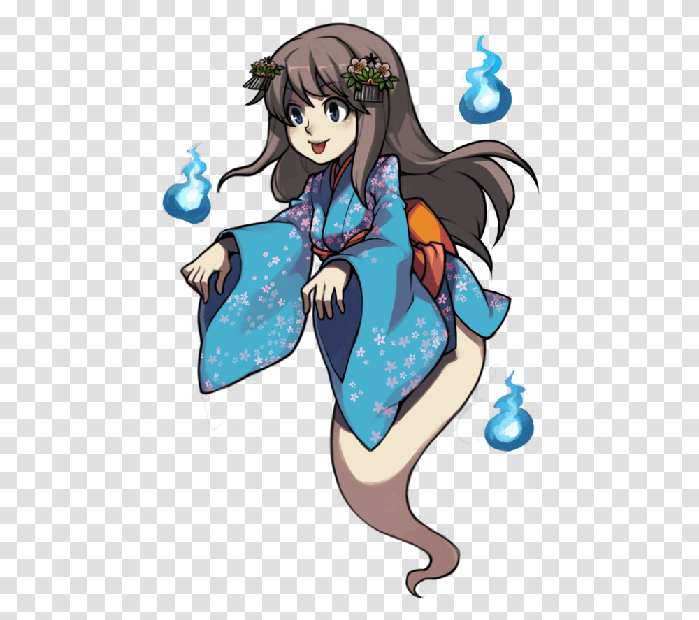 Collection Of Free Anime Ghost Cute Anime Girl Ghost, Apparel, Robe, Fashion Transparent Png