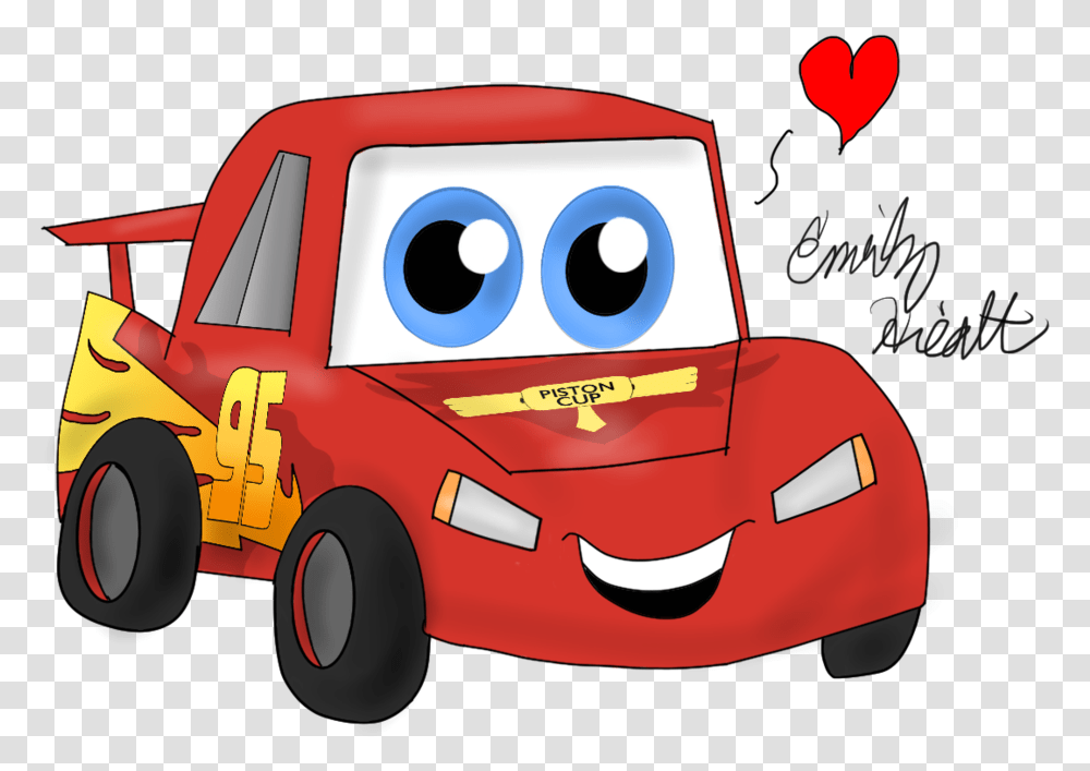 Collection Of Free Car Drawing Lightning Mcqueen Lightning Mcqueen Kawaii, Vehicle, Transportation, Fire Truck, Car Wash Transparent Png