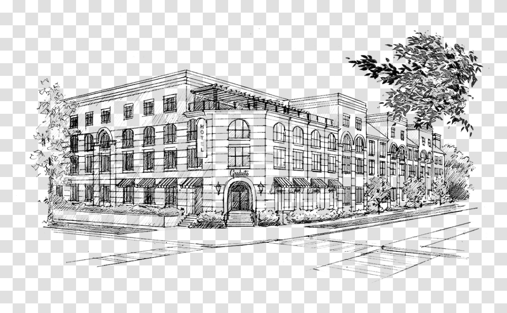 Collection Of Free College Drawing Sketch Graduate Oxford Sketch, Road, Building, Nature, Outdoors Transparent Png