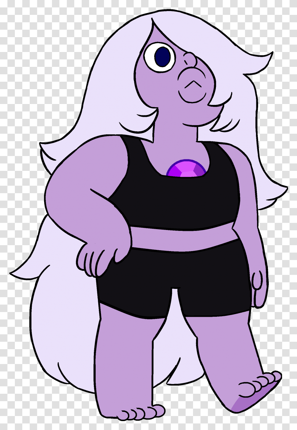 Collection Of Free Crystal Drawing Amethyst Download Amethyst Steven Universe Season, Female, Outdoors, Girl, Kneeling Transparent Png