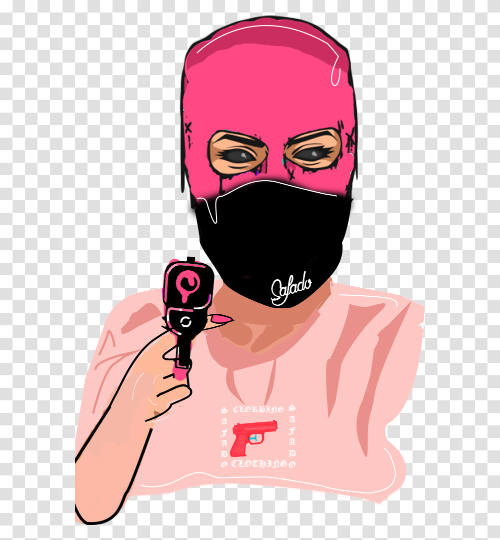 Collection Of Free Drake Drawing Pop Art Download On Cartoon Girl With Ski Mask, Apparel, Sunglasses, Accessories Transparent Png